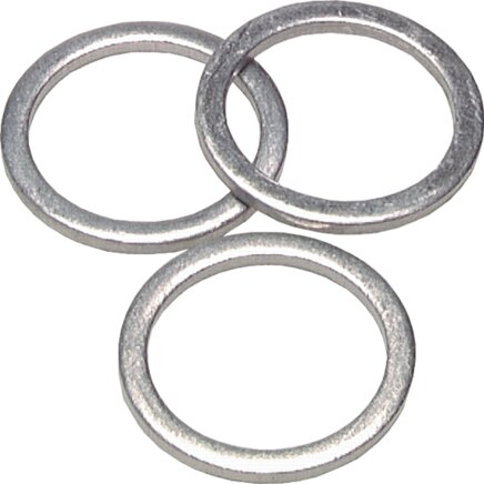 Exemplary representation: Aluminium sealing rings