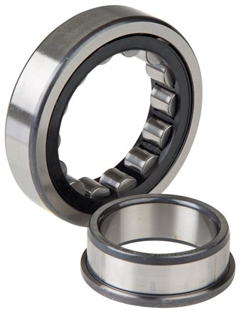 Exemplary representation: Cylindrical roller bearing DIN 5412, NJ (outer ring has two ribs, inner ring has one rib (angle ring))