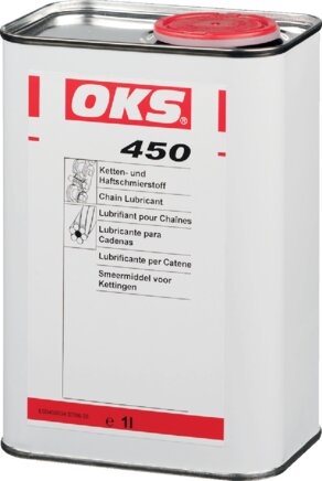 Exemplary representation: OKS chain and adhesive lubricant (can)