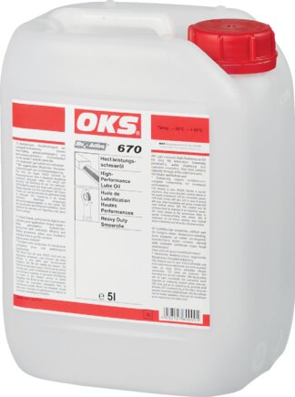 Exemplary representation: OKS high-performance lubricating oil (canister)